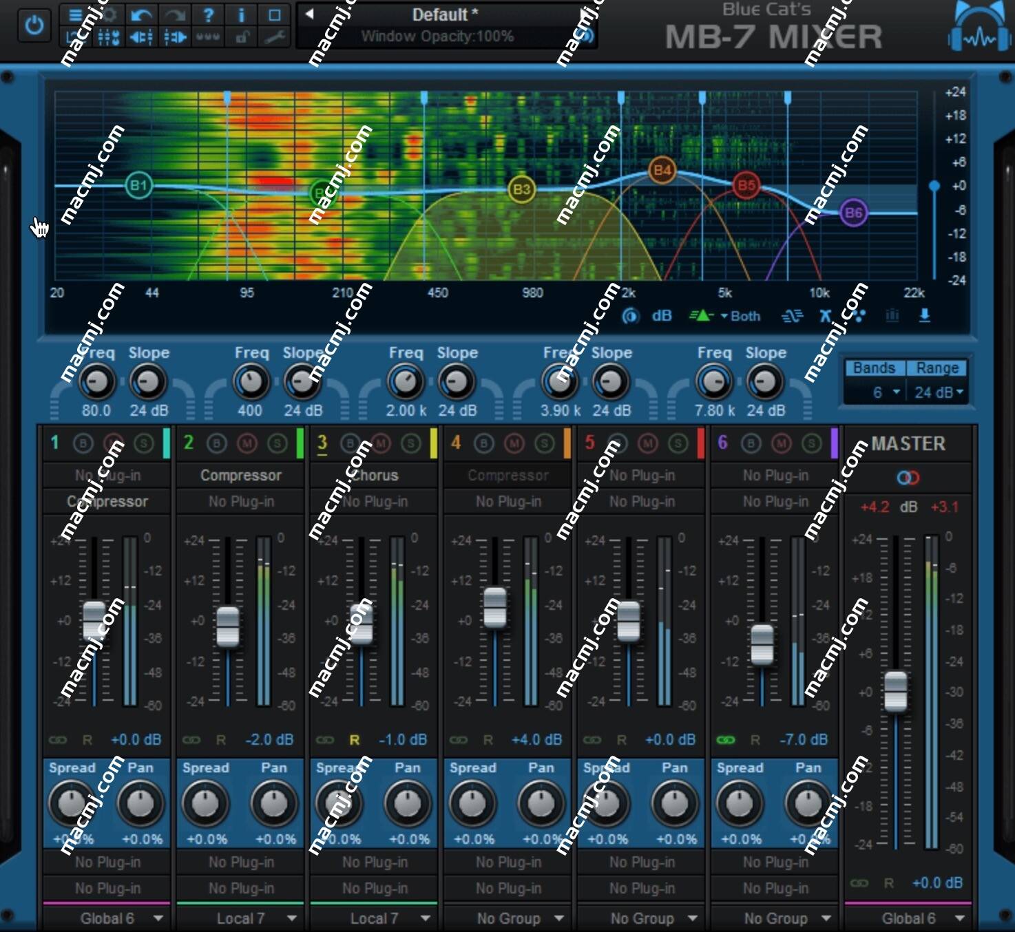 Blue Cat Audio Blue Cats MB-7 Mixer for mac (多频段调音台)