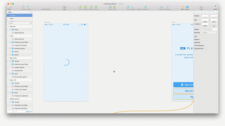 User Flows for mac(sketch插件 画板生成流程图) v2.3.7激活版